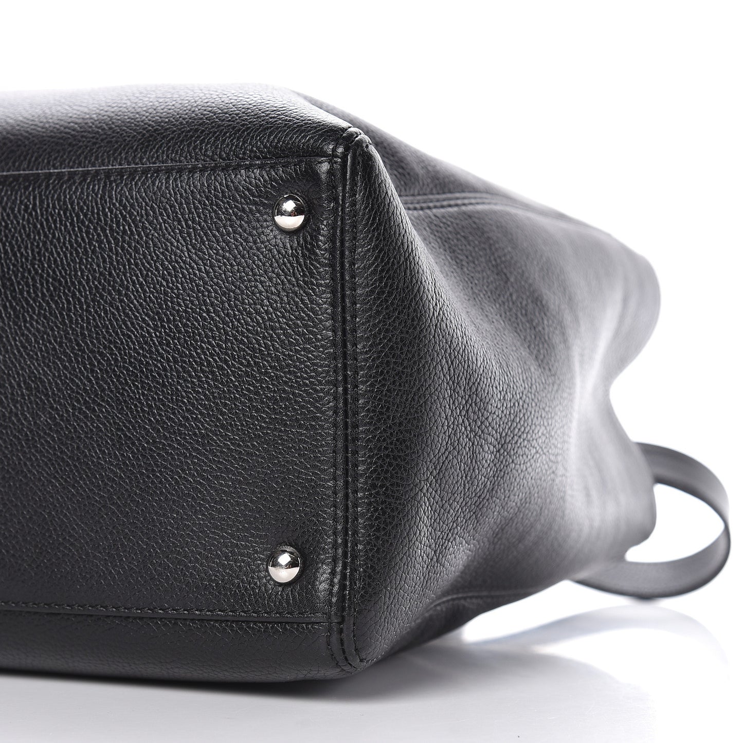 Calfskin Cerf Shopper Tote Black