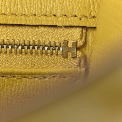 Hermes Matte Alligator Birkin 25 Jaune Ambre 20 of 33