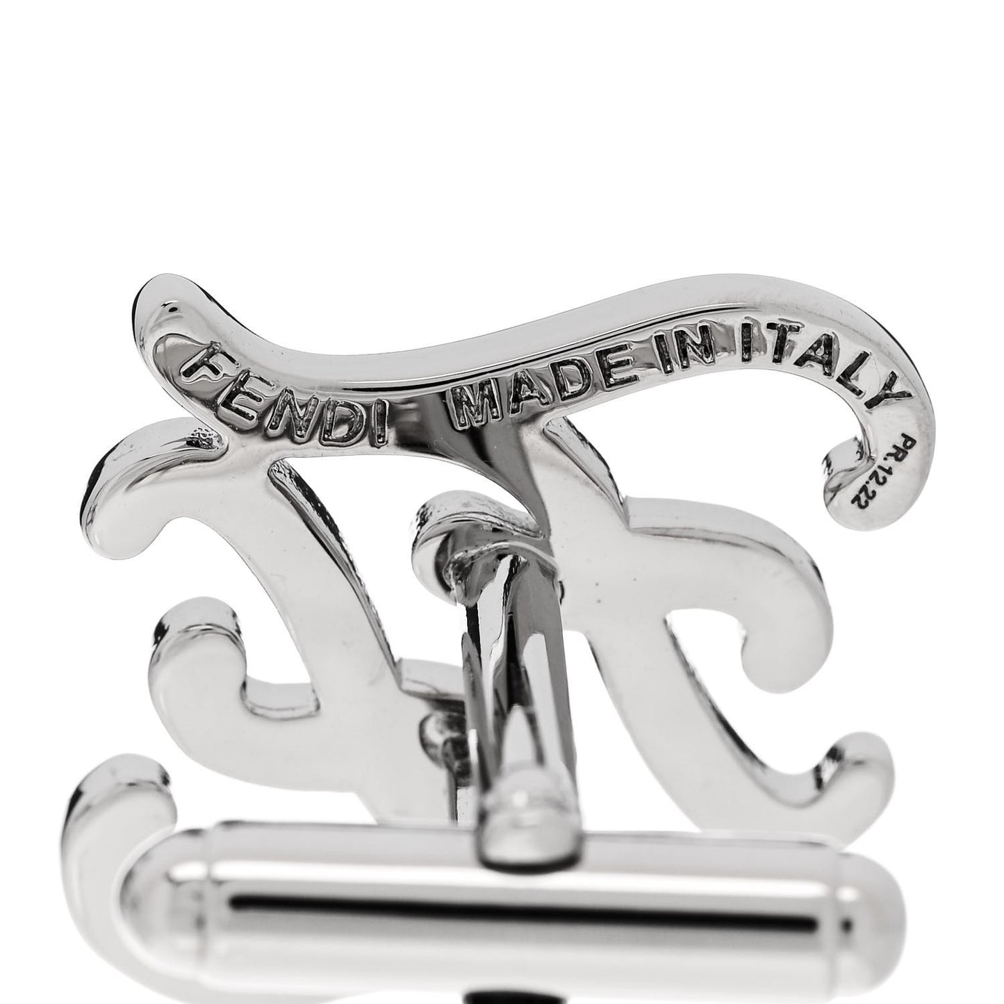Metal Kaligraphy Cufflinks Silver