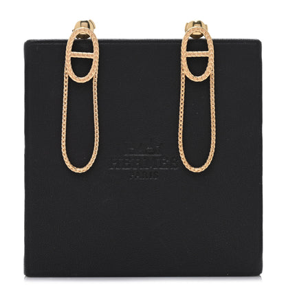 Hermes 18K Yellow Gold PM Chain d'Ancre Danae Earrings 5 of 5