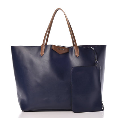 Givenchy Calfskin Large Antigona Tote Navy Beige 3 of 13