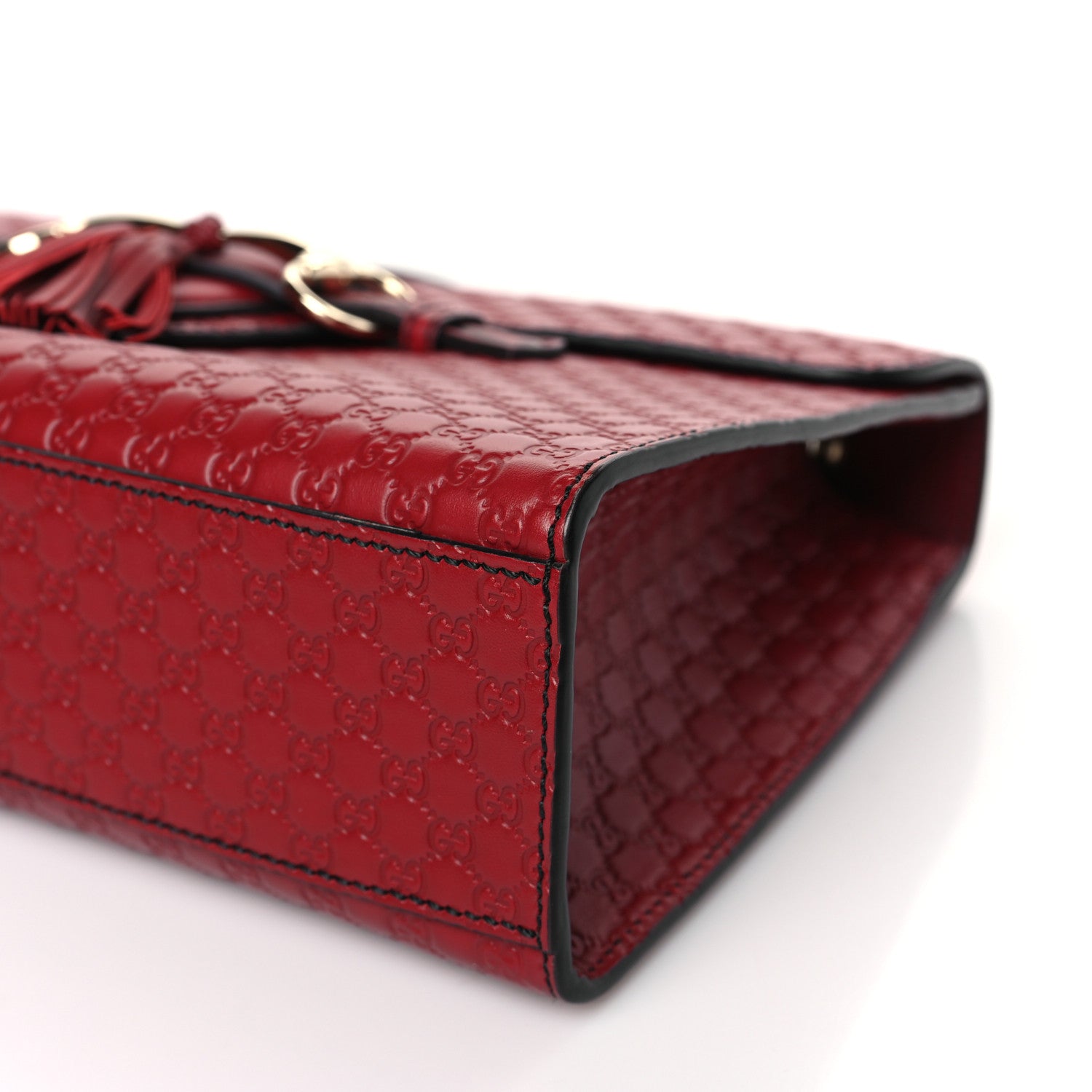 Gucci Microguccissima Medium Emily Chain Shoulder Bag Red 9 of 9
