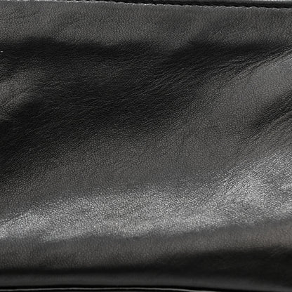 Chanel Lambskin Patent Camellia Wristlet Black 10 of 13
