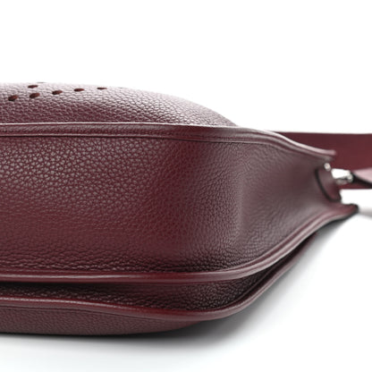 Hermes Taurillon Clemence Evelyne III GM Bordeaux 9 of 10
