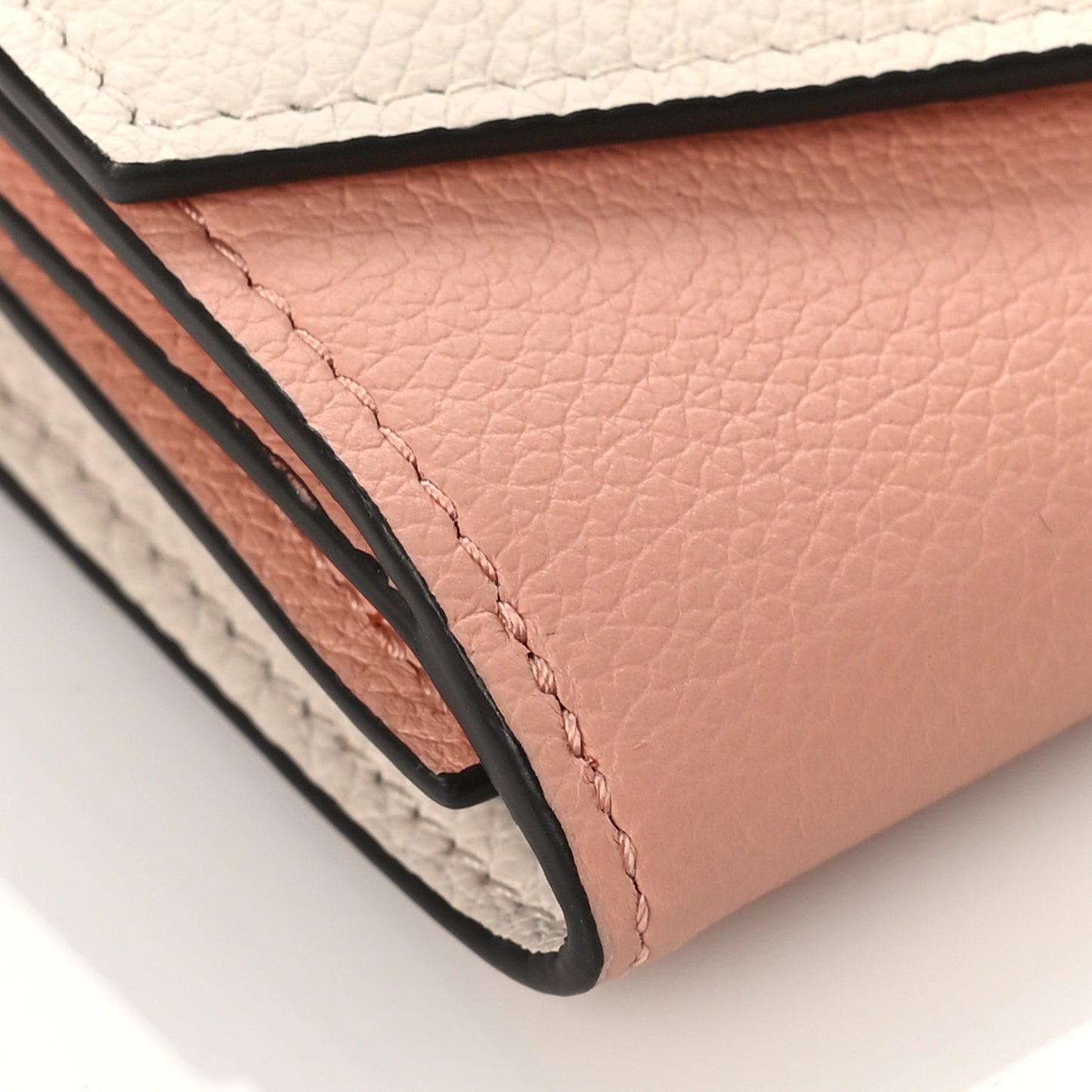 Calfskin Lockmini Wallet Quartz Rose Trianon
