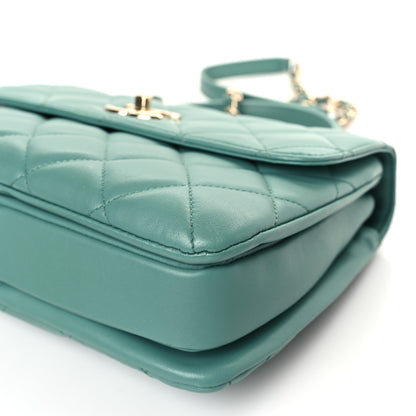 Chanel Lambskin Quilted Small Trendy CC Flap Dual Handle Bag Light Green 9 of 9