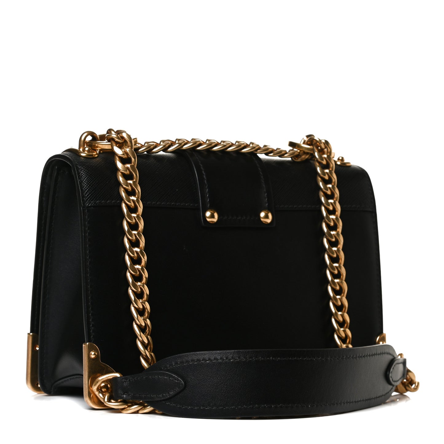 City Calf Saffiano Cahier Bag Black