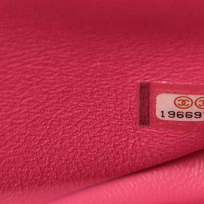 Chanel Lambskin Quilted Jumbo Double Flap Dark Pink 7 of 11