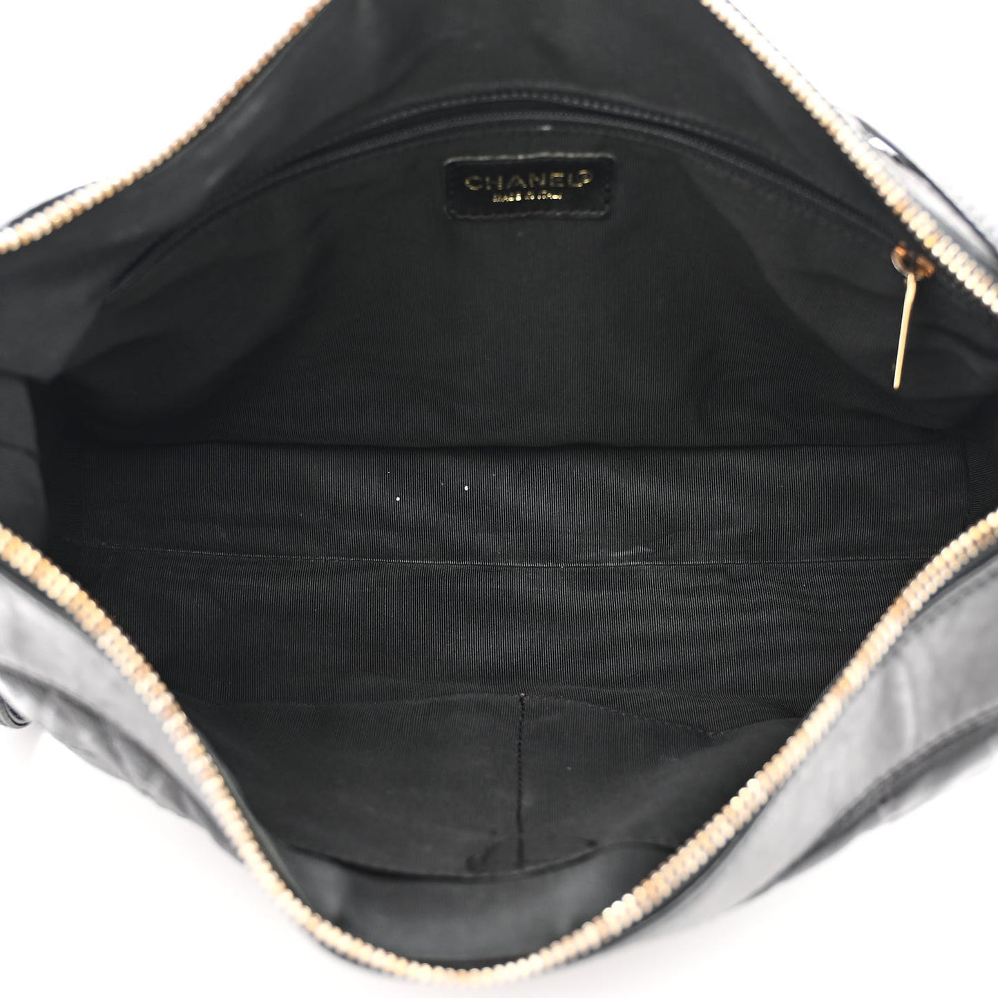 Lambskin Quilted Medium Chocolate Bar Shoulder Bag Black