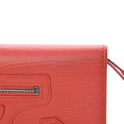 Balenciaga Agneau Classic Hardware Money Wallet Rouge Coquelicot 10 of 10