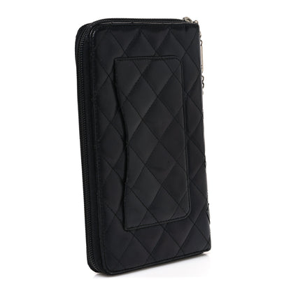 Chanel Calfskin Cambon Zip Around Organizer Wallet Black 3 of 9