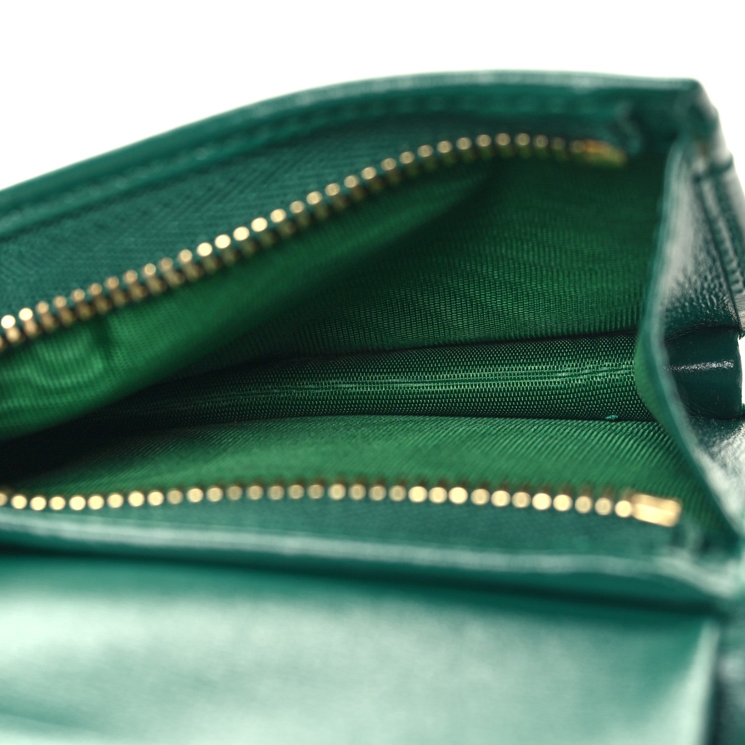 Gucci Calfskin Jackie 1961 Card Case Emerald Green 6 of 9