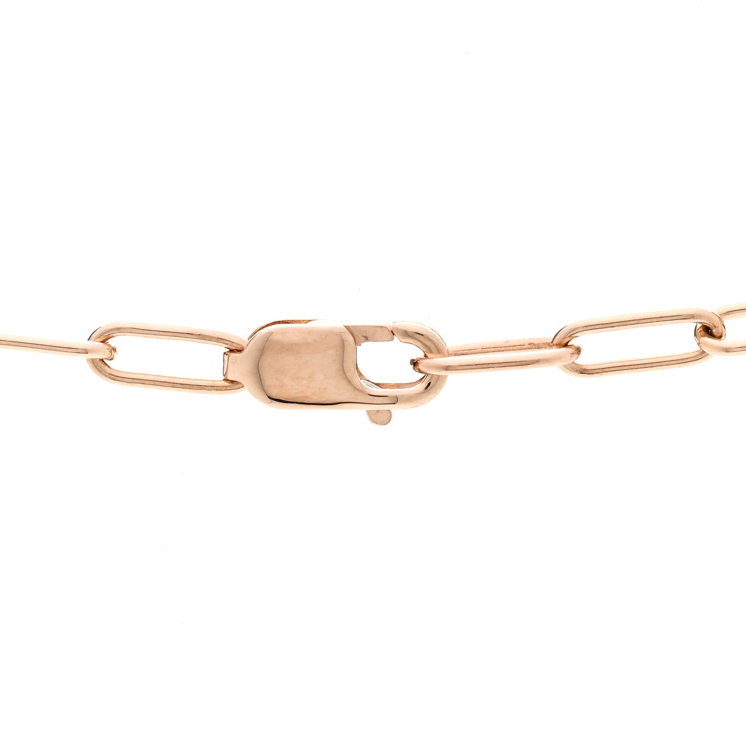 Tiffany 18K Rose Gold Pink Sapphire Small Lock Pendant Necklace 4 of 6