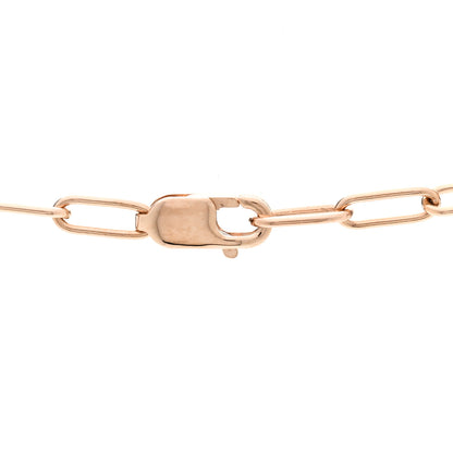 Tiffany 18K Rose Gold Pink Sapphire Small Lock Pendant Necklace 4 of 6