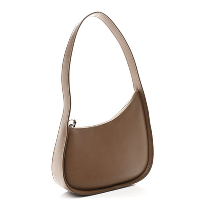 The Row Smooth Calfskin Half Moon Shoulder Bag Chestnut 3 of 9