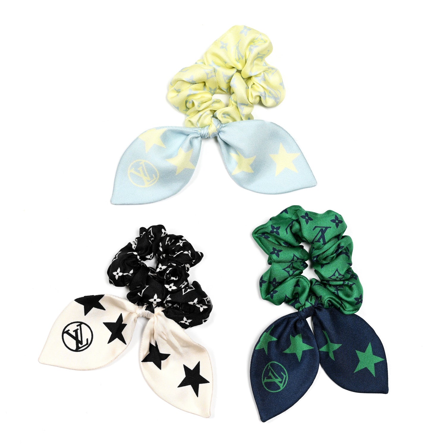 Louis Vuitton Silk Summer Stardust Scrunchies Set Multicolor 1 of 5