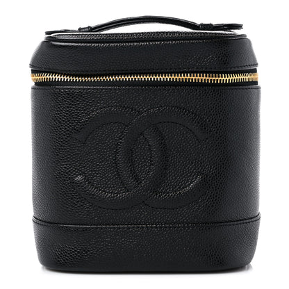 Chanel Caviar Vanity Cosmetic Case Black 1 of 10