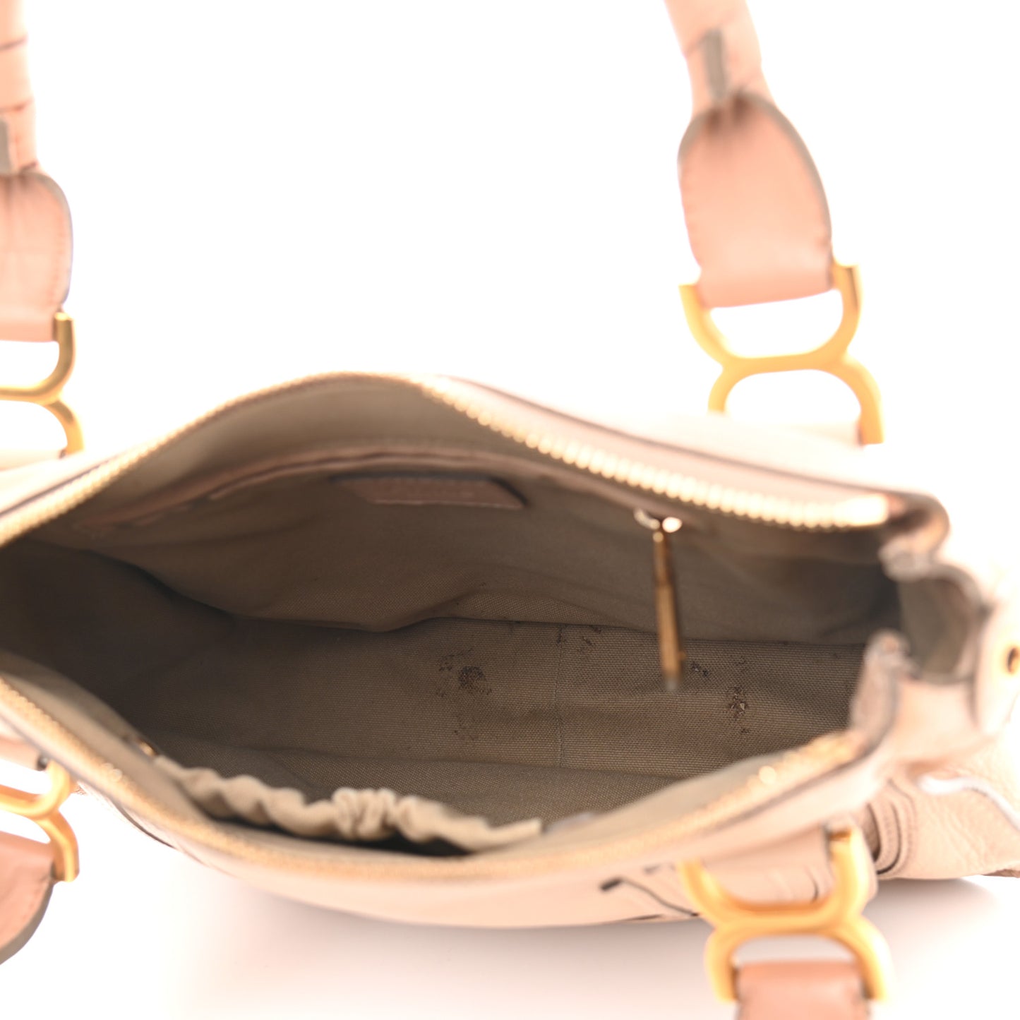 Calfskin Medium Marcie Satchel Beige