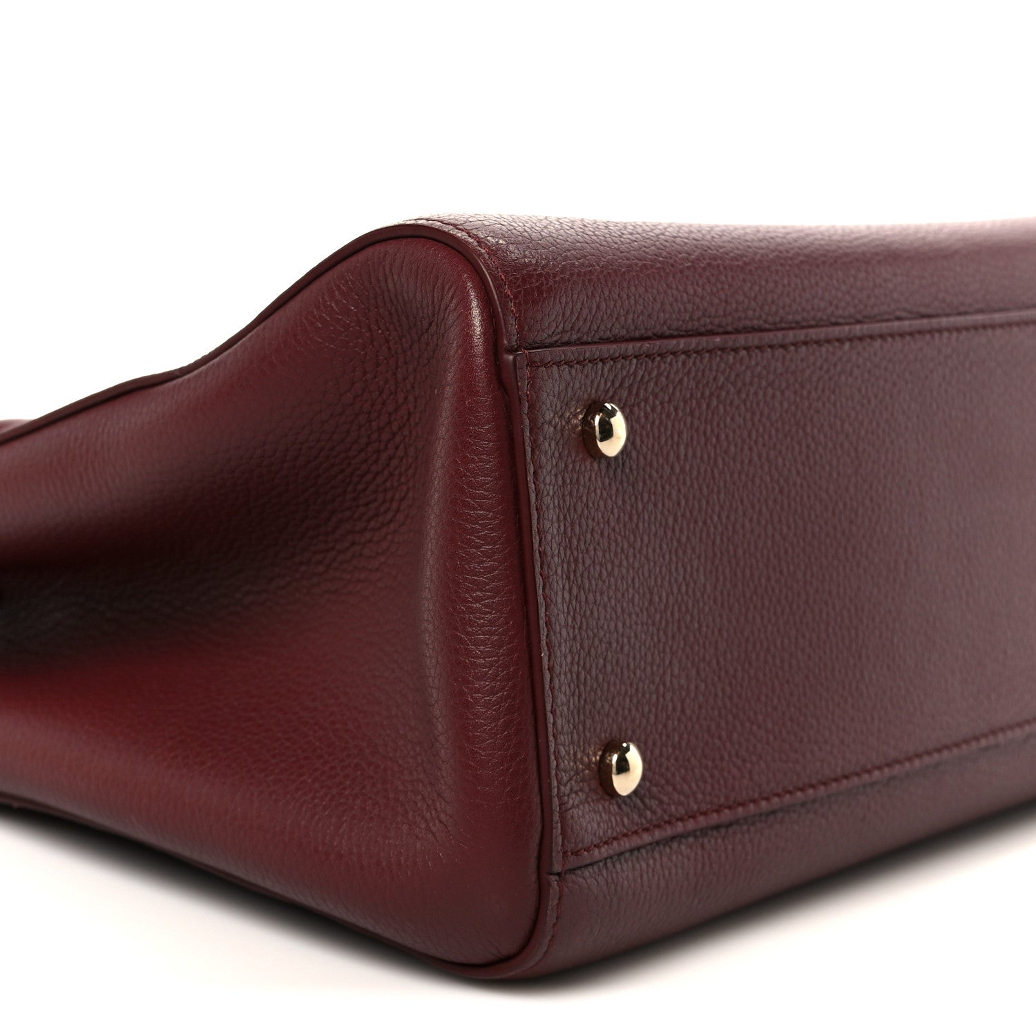 Chanel Grained Calfskin Small Neo Executive Shopper Tote Burgundy 9 of 10