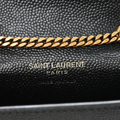 Saint Laurent Grain De Poudre Micro Classic Monogram Kate Tassel Airpods Bag Black 6 of 10