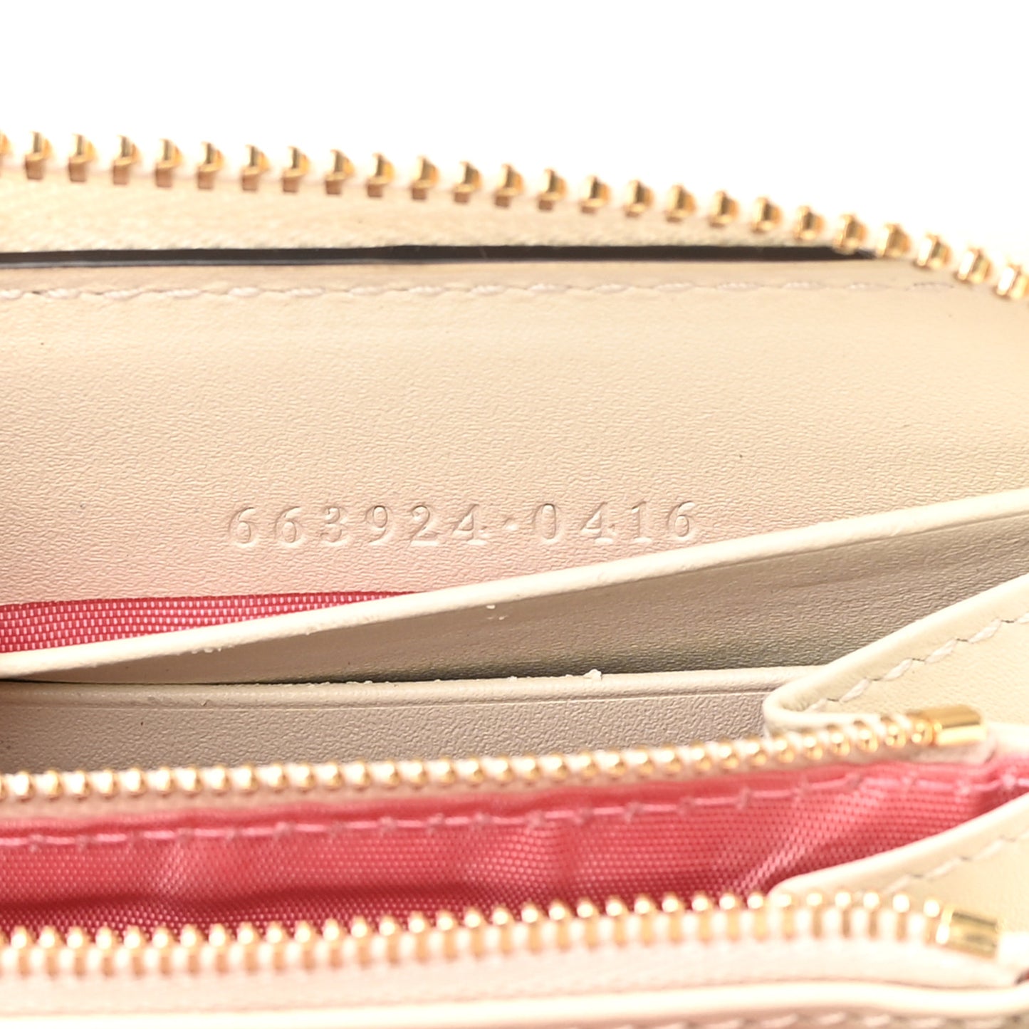 GG Supreme Monogram Les Pommes Zip Around Wallet Beige Multicolor Mystic White