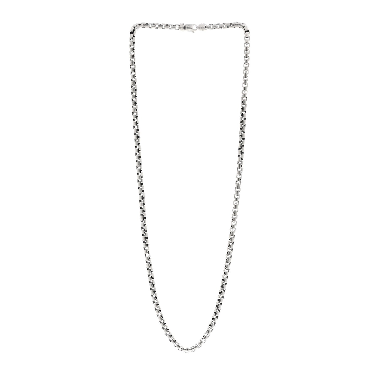Sterling Silver 5.2mm Box Chain Necklace 25.75"