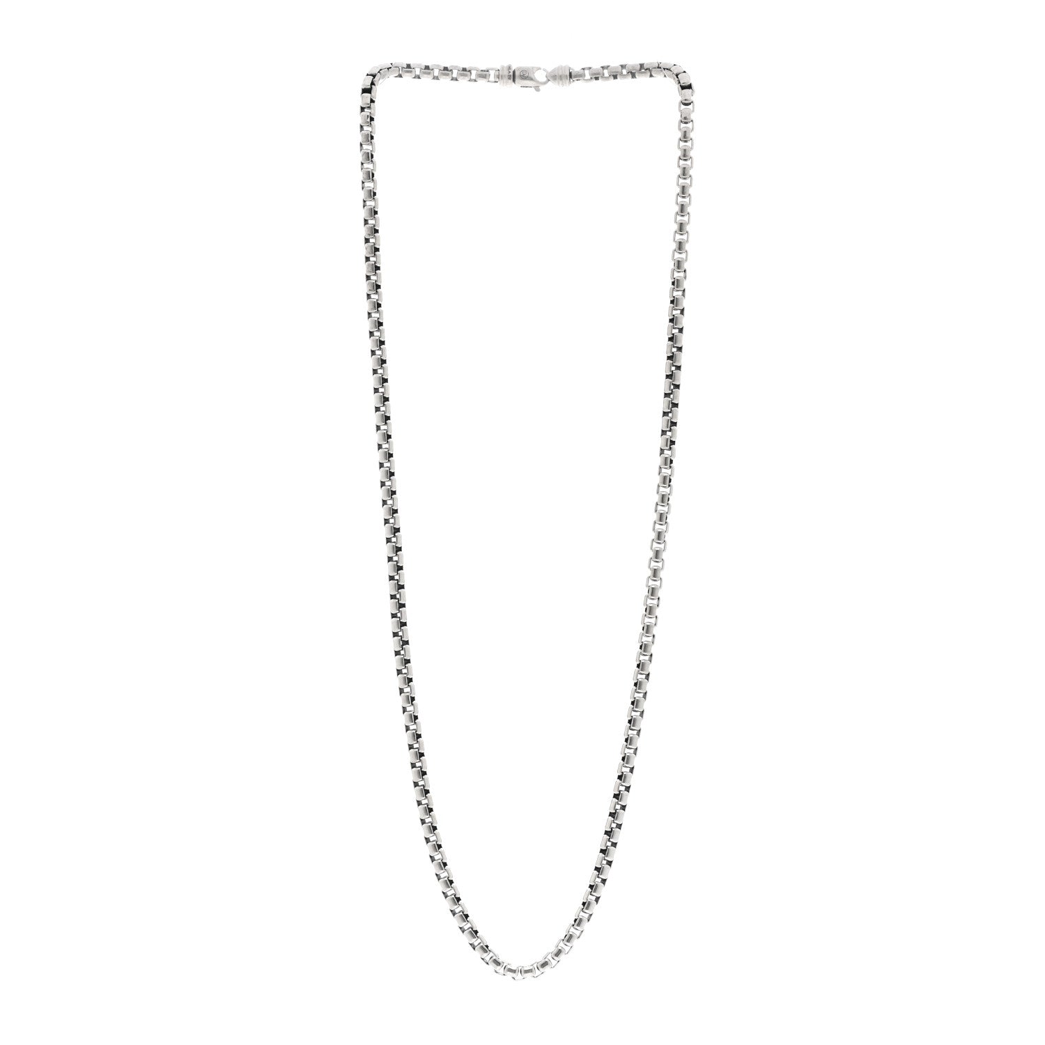 David Yurman Sterling Silver 5.2mm Box Chain Necklace 25.75" 3 of 4