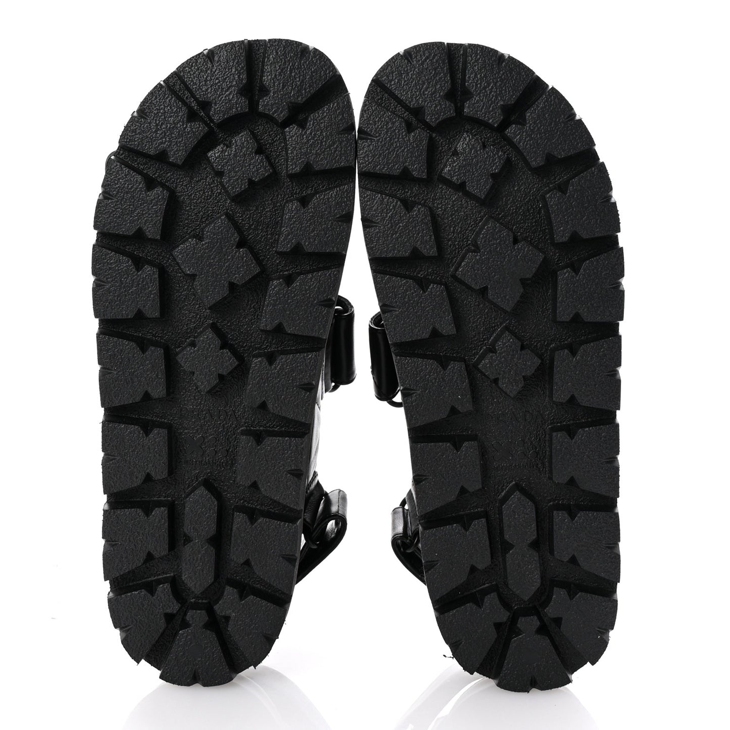 Nappa Quilted Padded Slingback Sandals 39 Black