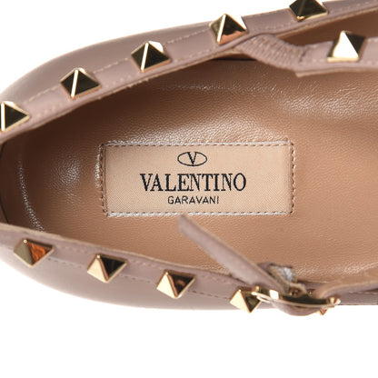 Valentino Garavani Nappa Rockstud Cage Ballerina Flats 41.5 Poudre 6 of 8