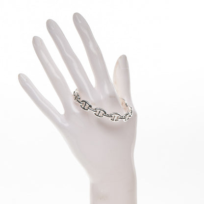 Hermes Sterling Silver MM Chaine d'Ancre Enchainee Cuff Bracelet SH 2 of 4