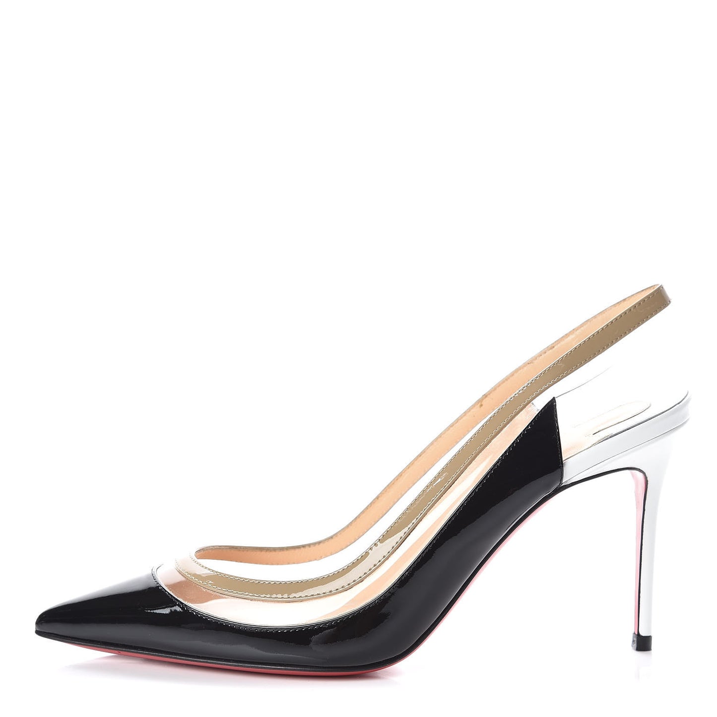 Patent PVC Paulina 85 Pumps 36 Black