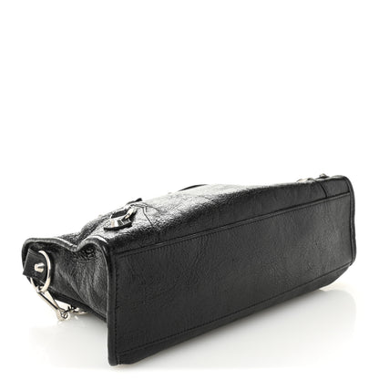 Balenciaga Agneau Arena Silver Hardware Small Le City Black 4 of 10