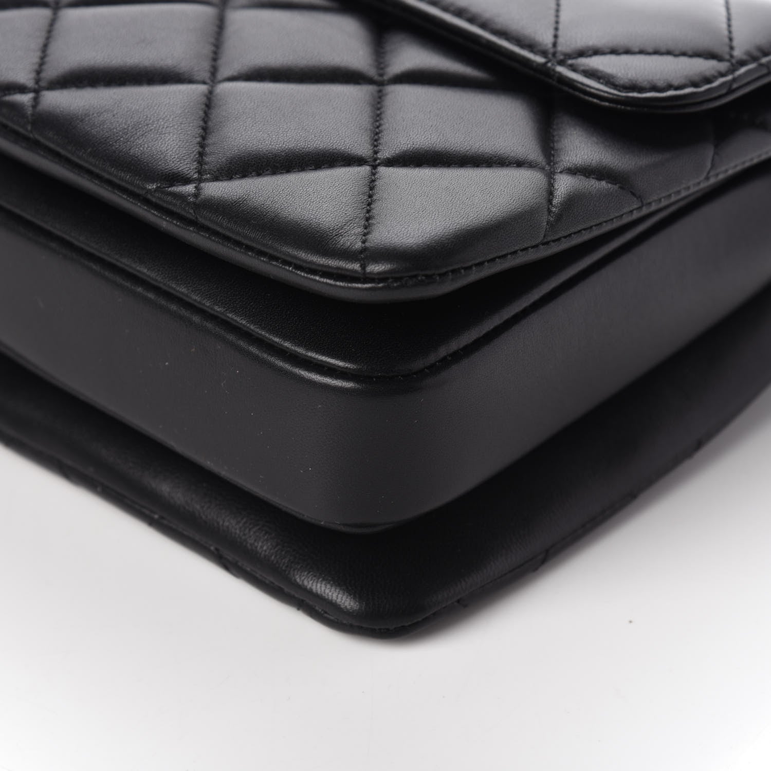 Chanel Lambskin Quilted Small Trendy CC Dual Handle Flap Bag Black 10 of 10