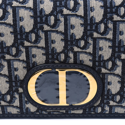 Christian Dior Oblique 30 Montaigne 2-In-1 Pouch Blue 4 of 4