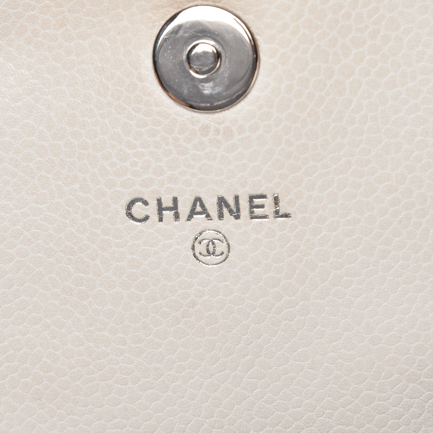 Chanel Caviar Half Moon Wallet On Chain WOC White 7 of 14