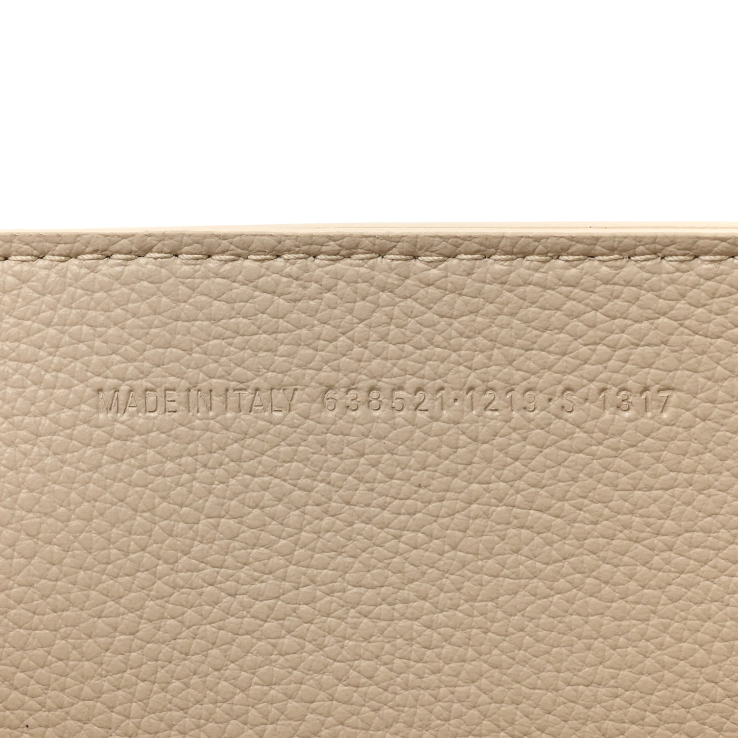 Grained Calfskin Neo Classic Silver Hardware S City Cream