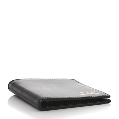 Gucci Plutone Calfskin Logo Bi-Fold Wallet Black 4 of 9
