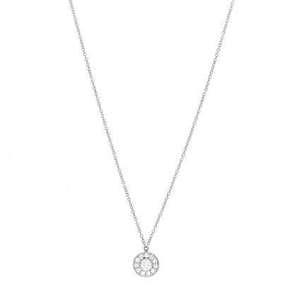 Tiffany Platinum Diamond .32ctw Circlet Pendant Necklace 1 of 4