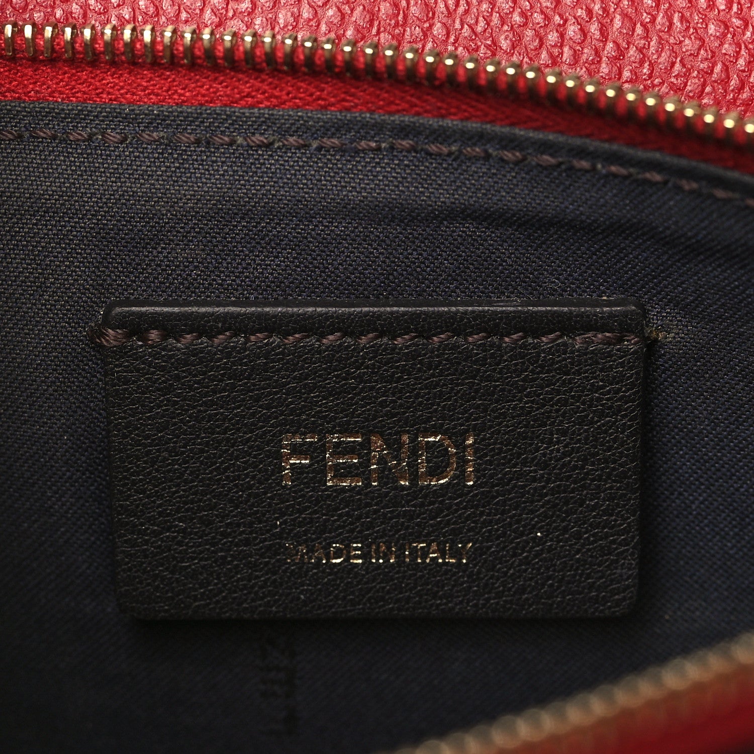 Fendi Vitello Cruise F is Fendi FF 1974 Embossed Medium Envelope Wallet On Chain Fragola Maya Black 6 of 11