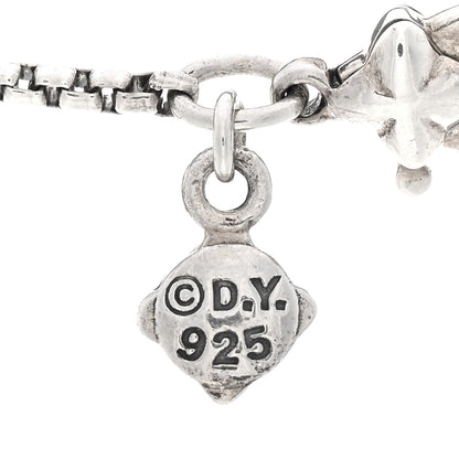 David Yurman Sterling Silver Diamond Malachite 10mm Solari Pendant Necklace 4 of 4