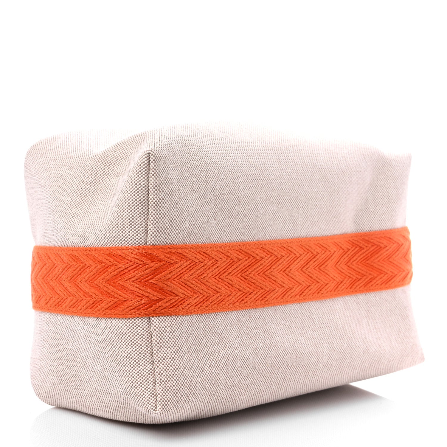 Hermes Canvas Small Bride-A-Brac Pouch Natural Orange 4 of 7