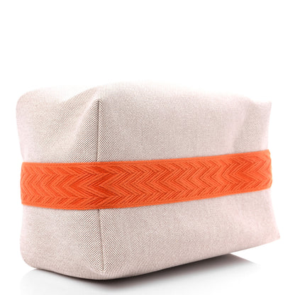 Hermes Canvas Small Bride-A-Brac Pouch Natural Orange 4 of 7