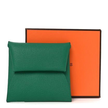 Hermes Epsom Bastia Verso Coin Purse Vert Vertigo Jaune Milton 8 of 8