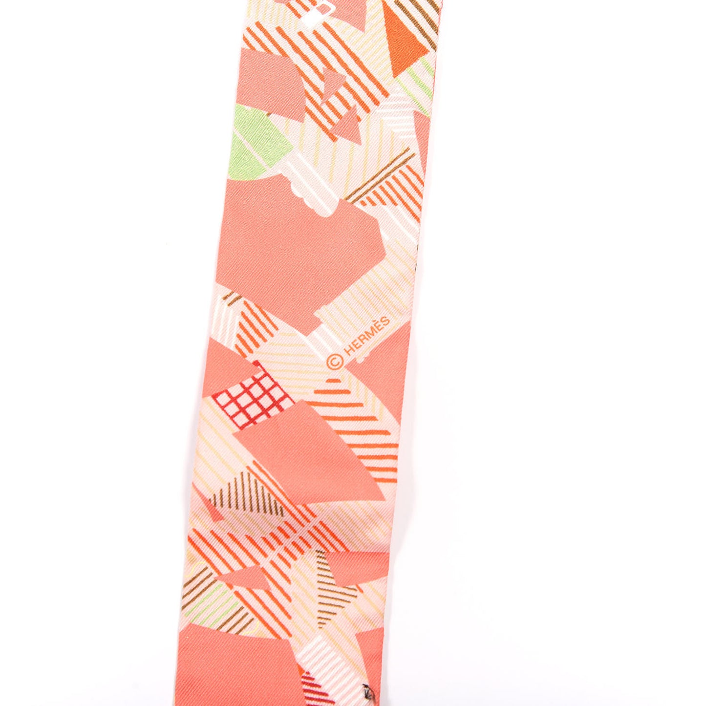 Silk Cavalcadour Morning Twilly Saumon Orange Vert