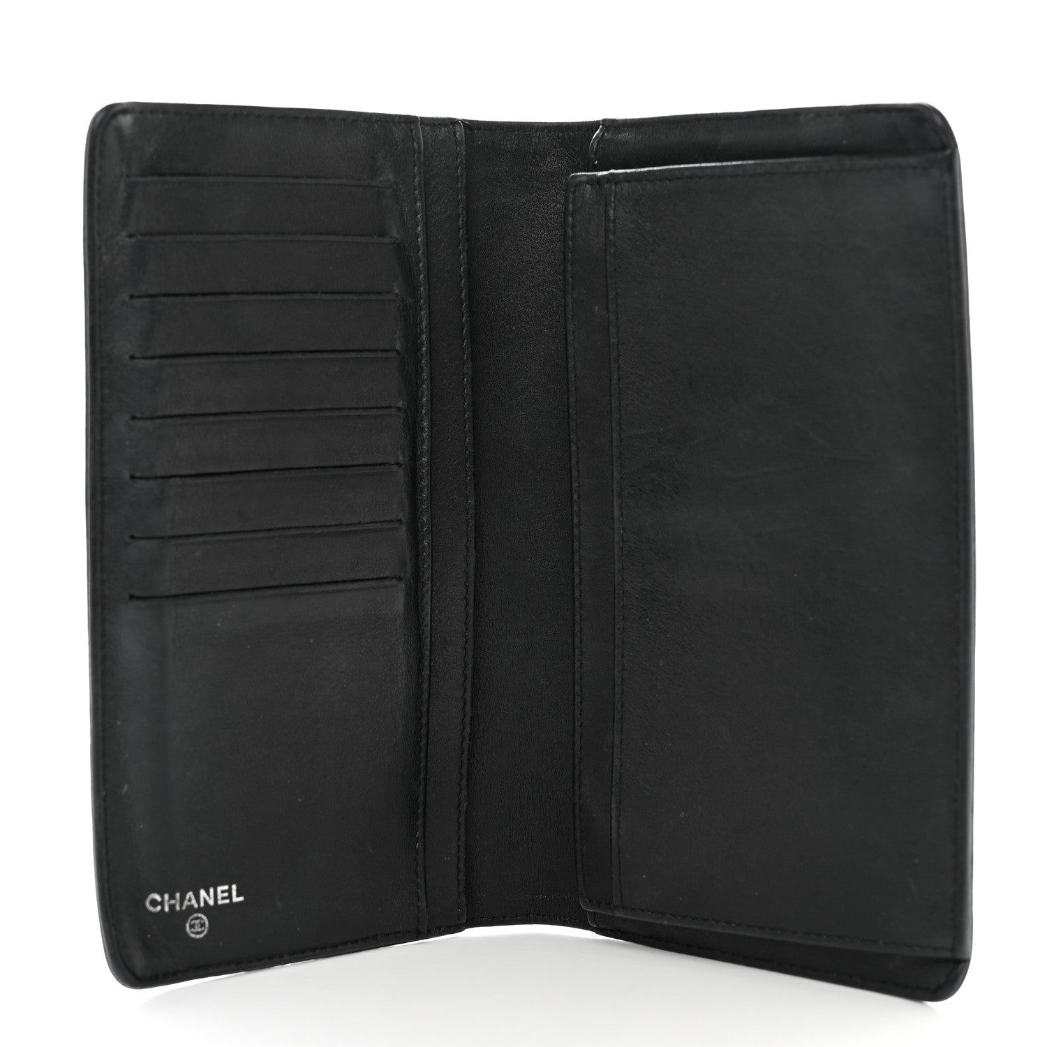 Chanel Caviar Timeless CC Yen Wallet Black 5 of 10