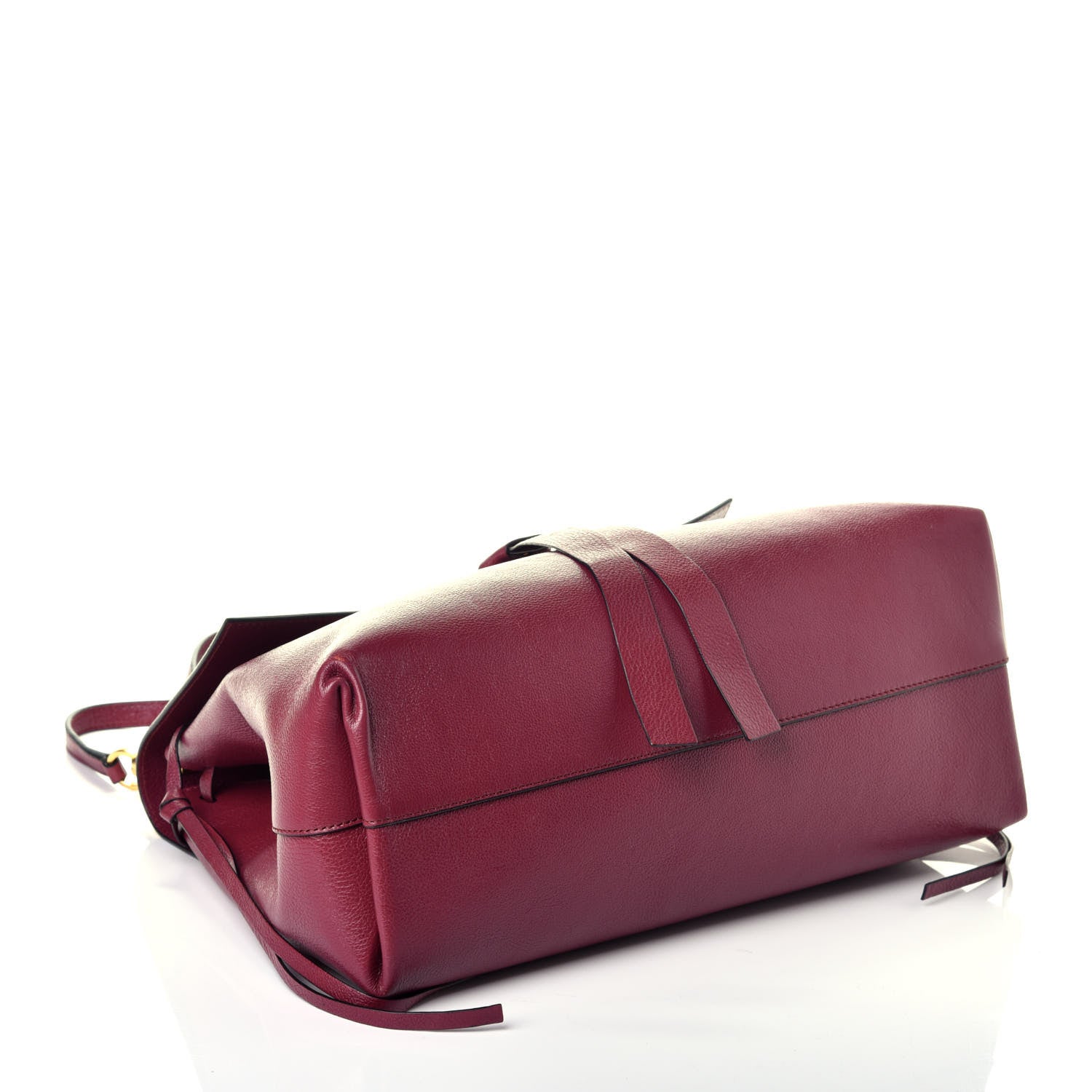 Valentino Garavani Grainy Calfskin VRing Shoulder Bag Cerise 5 of 9