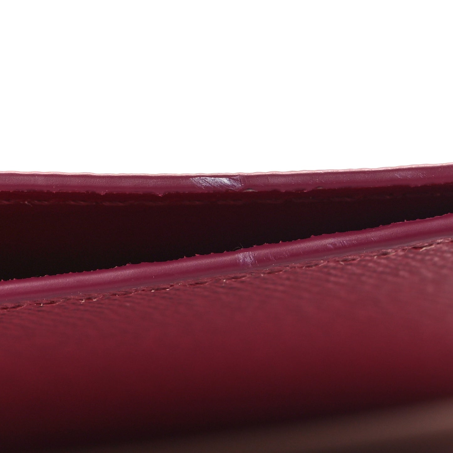 Calfskin Felicie Card Holder Insert Fuchsia