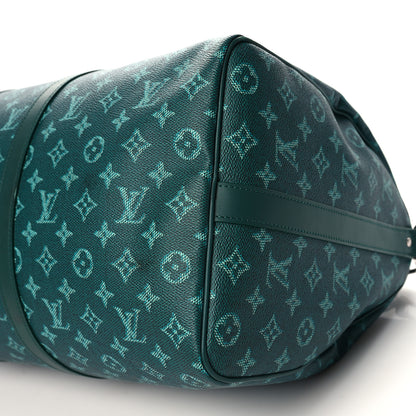 Louis Vuitton Monogram Heritage Keepall Bandouliere 50 Green 8 of 9