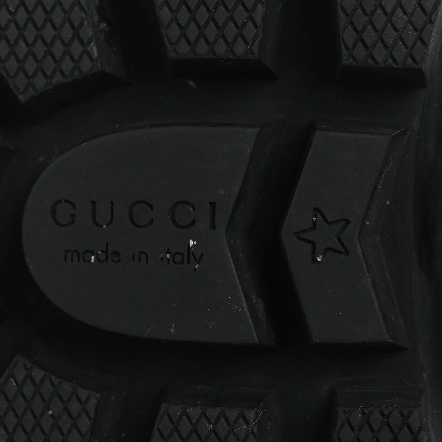 Gucci Magnum Calfskin Fur Pearl Lace Up Combat Ankle Boots 39.5 Black Naturale 8 of 13