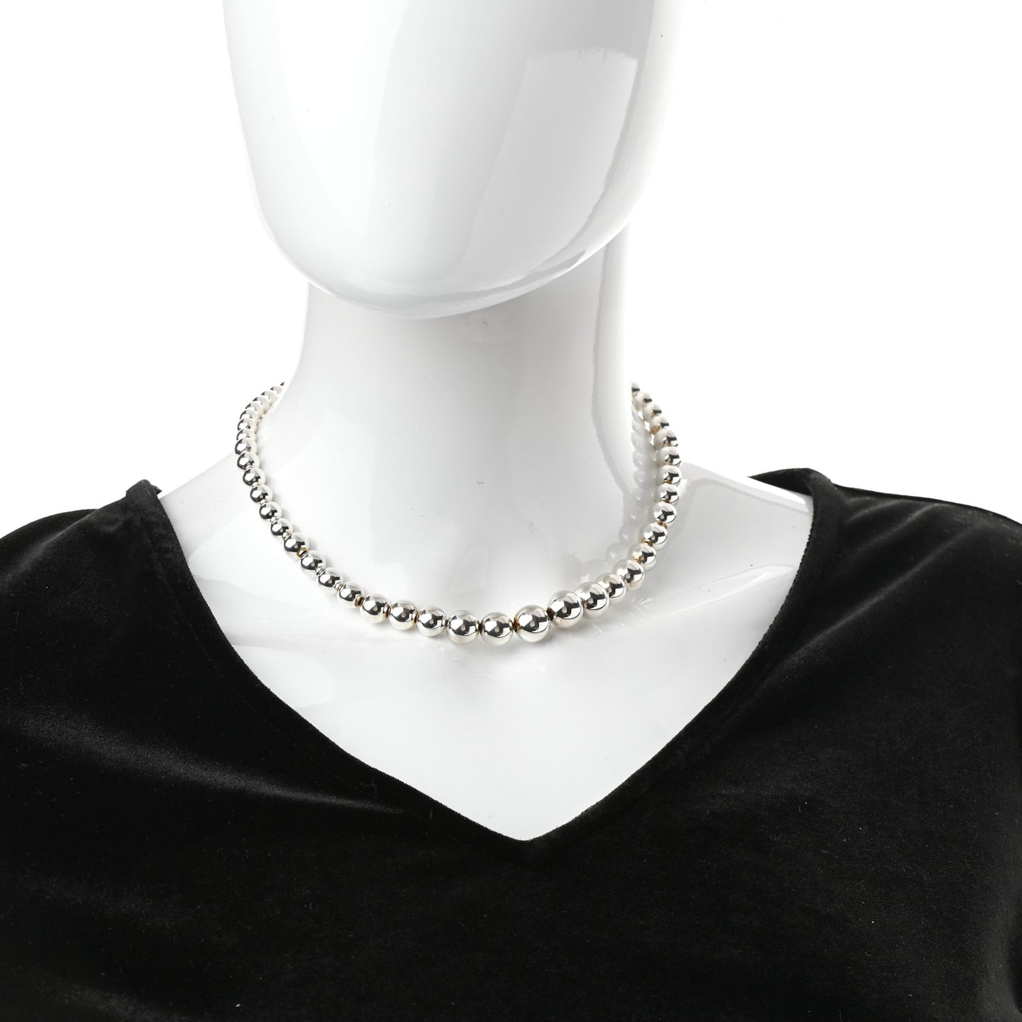 Sterling Silver HardWear Graduated Ball Necklace